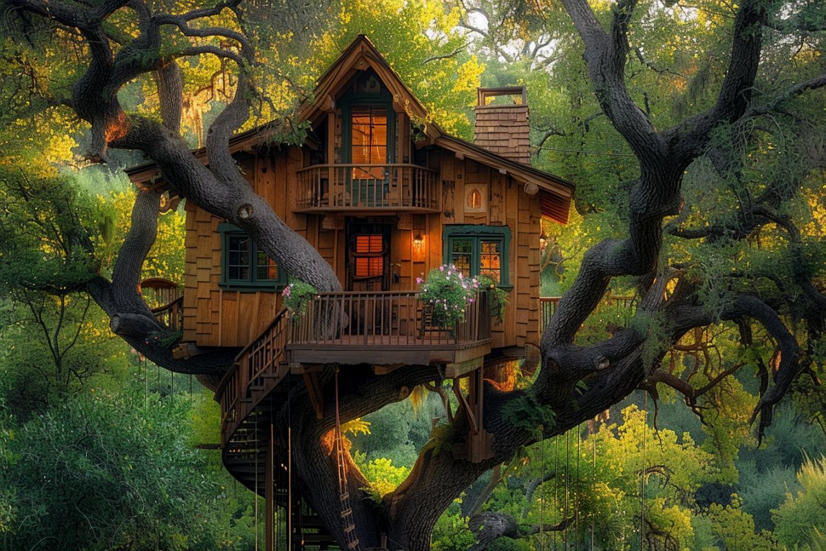 Hideaway in a Secluded Treehouse